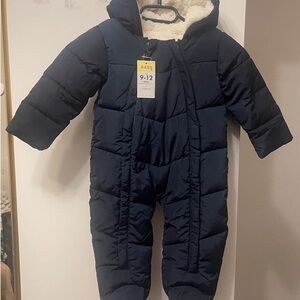 GAP Dark Blue Baby Footed Onesie